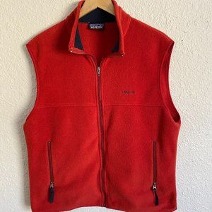 Vintage 90s Patagonia Synchilla Embroidered Fleece Vest Men's Large
